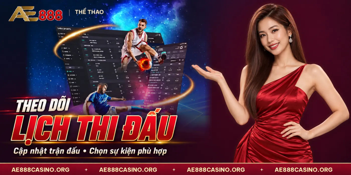 AE888 – theo dõi lịch thi đấu và cập nhật trận đấu.